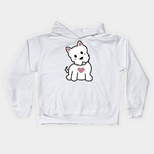 West Highland White Terrier Lover Kids Hoodie